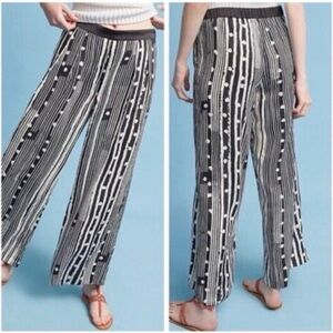 Elevenses Ines Striped Splatter Wide Leg Pants